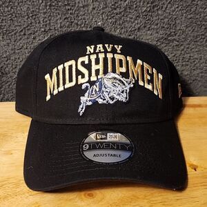 New Era Navy Midshipmen Snapback Hat - New